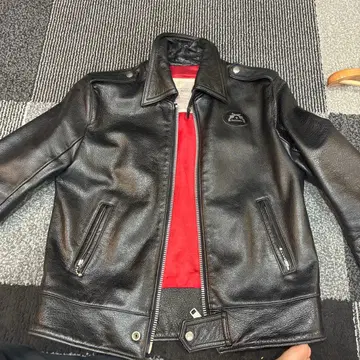 RALEIGH 블랙 가죽 싱글 라이더 34