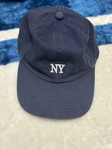 NY 자수 네이비 캡