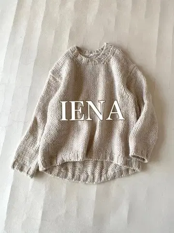 이에나 IENA 울 100% 로빙 핸드 니트