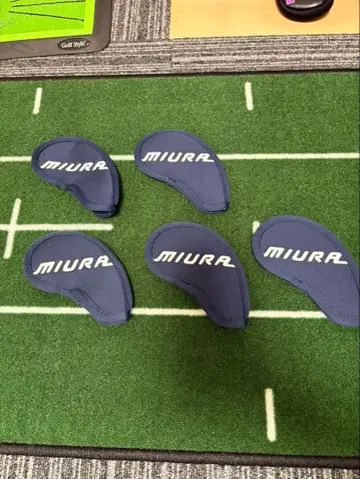MIURA 아이언용 골프헤드커버 5개 세트 네이비