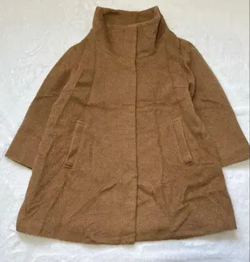 프로포션 바디 드레싱 알파카 스탠드 카라 코트