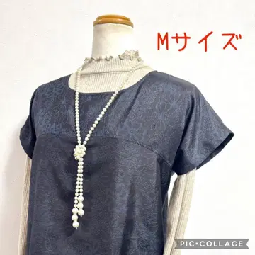 기모노 리메이크 No.3172 M 사이즈 오시마 명주 프렌치 슬리브 튜닉