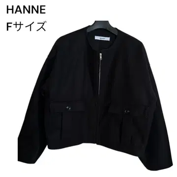 HANNE 노카라 자켓 블랙 F 사이즈
