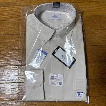 베이지 M 사이즈 긴팔 셔츠