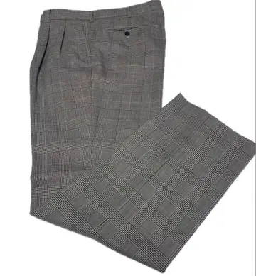 남성용 슬랙스 체크 무늬 W91.0cm