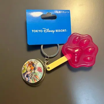 디즈니 리조트 주토피아 아이스캔디 키체인 발바닥 새상품