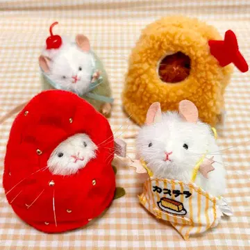 쥐 봉제인형&코스튬 컬렉션 가챠 카스테라 짱 삼각 유우리