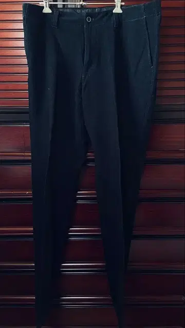 심플 라이프 블랙 코듀로이 캐주얼 팬츠