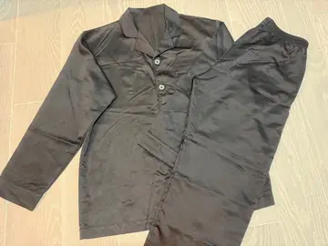 GU 지유 새틴 파자마 룸웨어 블랙