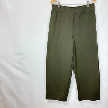 새상품급 UNIQLO:C 유니클로 시 맨투맨 와이드 팬츠 카키