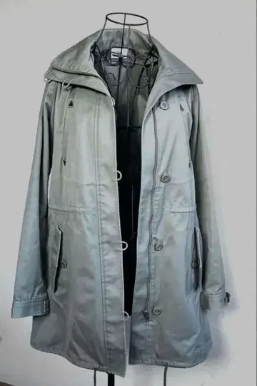 선착순 LACOSTE 레코스테 악어 자수 가을/겨울 밀리터리 모즈 코트