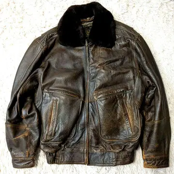 극강의 멋 vintage US ARMY 플라이트 자켓 양가죽 L K-1