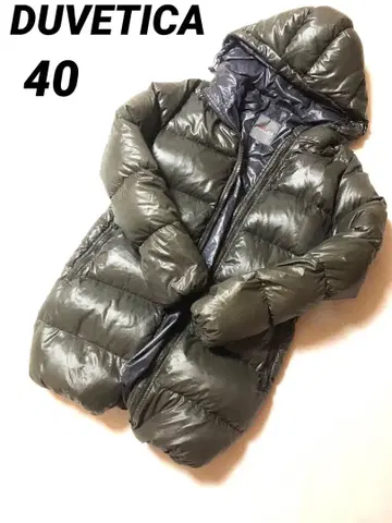 새상품급 DUVETICA 다운 코트 (사이즈 40) 카키
