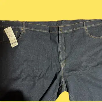 COTTON ROAD 다크 블루 스트레이트 데님 150cm