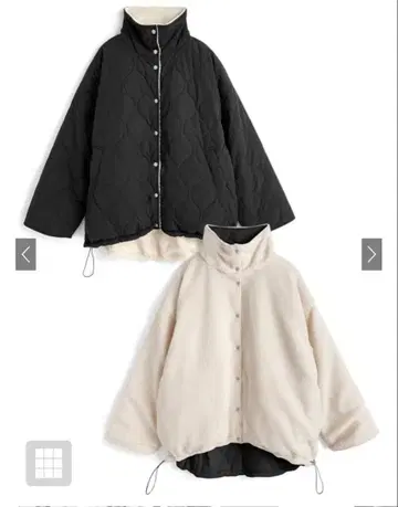 2Way 리버서블 나일론 보아 자켓[kd129] 블랙