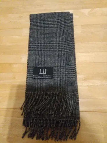 dunhill 100% Cashmere 체크 무늬 머플러