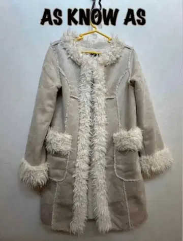 AS KNOW AS (아스노우아즈) / 페이크 무스탕 보아 코트