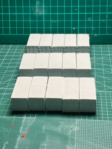 1/150 20피트 컨테이너 15개 3D 프린터제