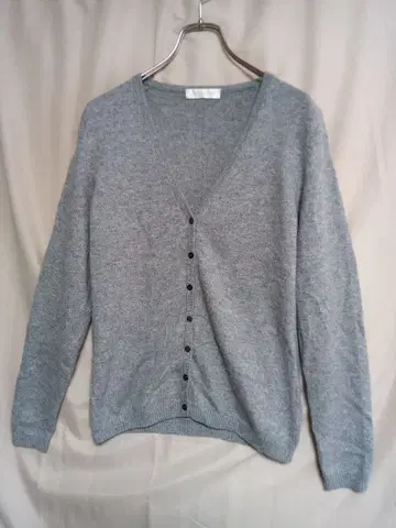 (4831) 유니클로 그레이 캐시미어 V넥 가디건 M