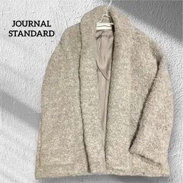 JOURNAL STANDARD 부클레 하프 코트 베이지