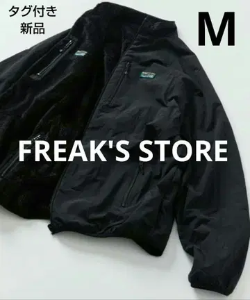 FREAK'S STORE 나일론 플리스 리버서블 블루종 블랙 M