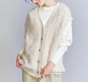 유나이티드 애로우즈 알파카 블렌드 샤기 베스트