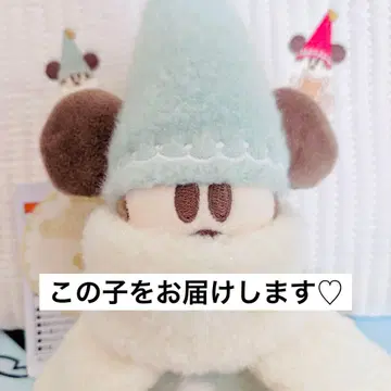 [ 익명 배송 ] 리루린린 인형 배지 스카이블루 크리스마스 2025