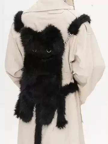 백팩 고양이형 귀여운 복슬복슬 백