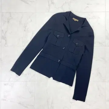 새상품급 Ballsey 울 니트 워크 셔츠 자켓 블랙 사이즈 38