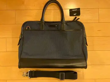 몽블랑 A4 비즈니스 브리프 케이스 나일론 가죽 네이비