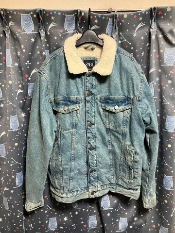 ZARA 데님 보아 자켓