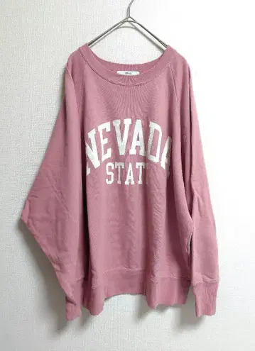 저널 스탠다드 리룸 NEVADA 로고 맨투맨 핑크