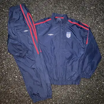 00s Umbro 잉글랜드 대표 나일론 자켓 셋업 y2k