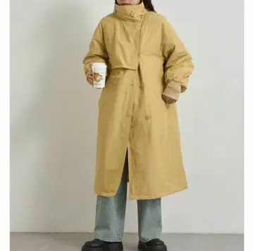 CIAOPANIC TYPY 2WAY 스탠드 카라 볼륨 롱 코트