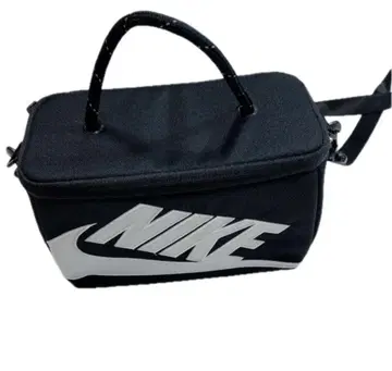 NIKE 숄더백 블랙 로고 미사용 로고 프린트 미니 슈박스