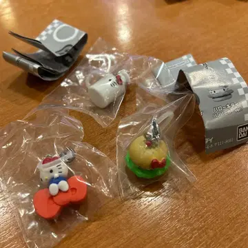 헬로키티 메지루시 액세서리 리본 밀크 햄버거 3개 세트