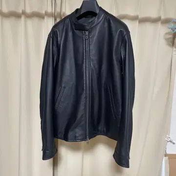 B:MING by BEAMS 천연 가죽 싱글 라이더 양가죽