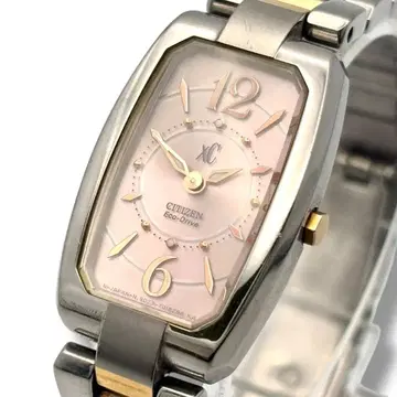 작동 시티즌 크로스시 손목시계 솔라 에코 드라이브 여성용 실버
