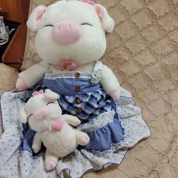돼지 봉제 인형 세트
