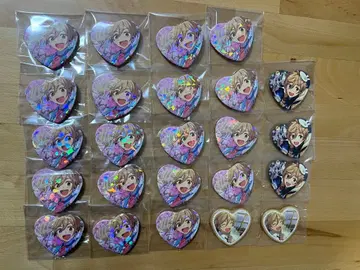 마시로 토모야 하트형 캔뱃지 묶음 판매