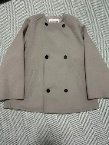 GALERIE VIE 더블 페이스 컬러 레스트 트렌치코트 그린