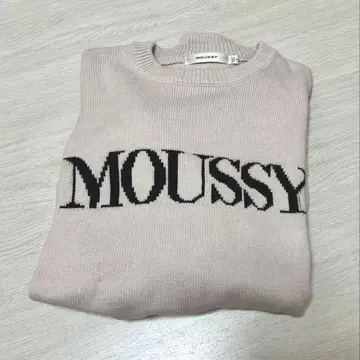 [인기] moussy 로고 니트 원피스