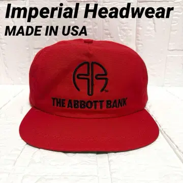 레어 새상품급 Imperial Headwear USA제 캡 기업 로고