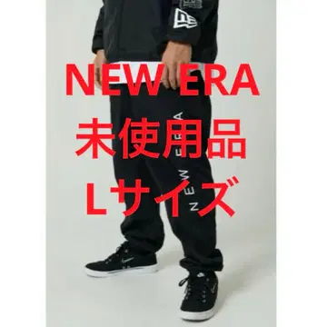 뉴에라 NEW ERA 트랙 팬츠 플래그 로고 L 사이즈 블랙
