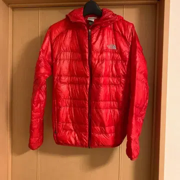 THE NORTH FACE 후드 부착 라이트 다운 자켓 L 레드