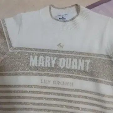 MARY QUANT 니트 스웨터 화이트