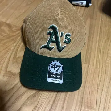애슬레틱스 47 MVP 야구 모자 베이지/그린