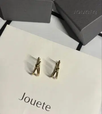 Jouete 귀걸이 골드 노트 상자/인증서 있음