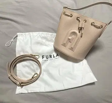 FURLA 버킷 숄더백 클리오 핑크 베이지
