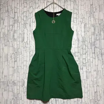 Akellylan 그린 슬리브리스 원피스 M